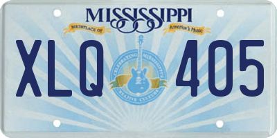 MS license plate XLQ405