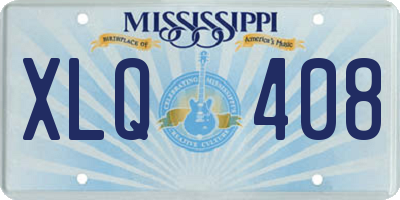 MS license plate XLQ408