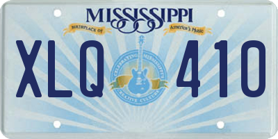MS license plate XLQ410