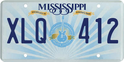 MS license plate XLQ412