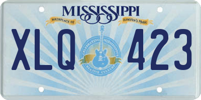 MS license plate XLQ423