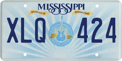 MS license plate XLQ424