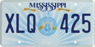 MS license plate XLQ425