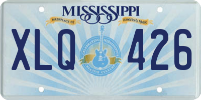 MS license plate XLQ426