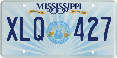 MS license plate XLQ427