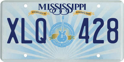 MS license plate XLQ428