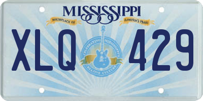 MS license plate XLQ429