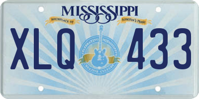 MS license plate XLQ433