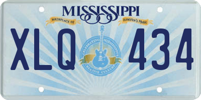 MS license plate XLQ434