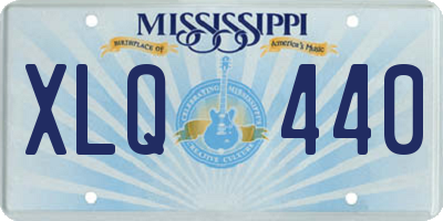 MS license plate XLQ440