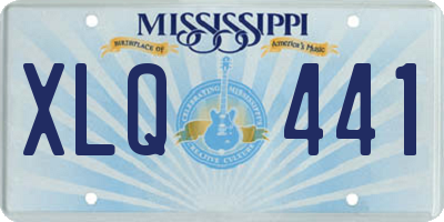 MS license plate XLQ441