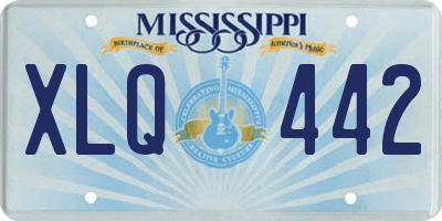 MS license plate XLQ442
