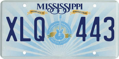 MS license plate XLQ443