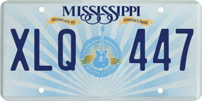 MS license plate XLQ447