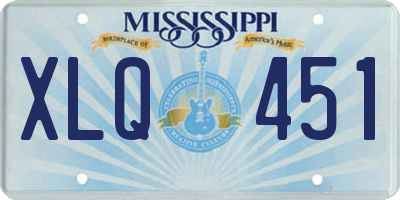 MS license plate XLQ451