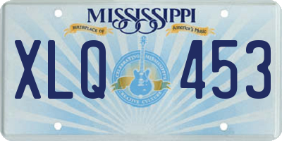 MS license plate XLQ453