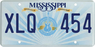 MS license plate XLQ454
