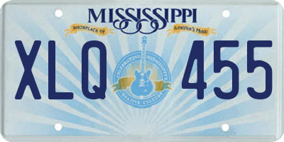 MS license plate XLQ455