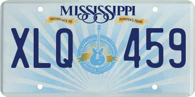 MS license plate XLQ459
