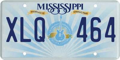 MS license plate XLQ464