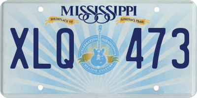 MS license plate XLQ473