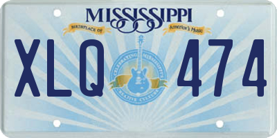MS license plate XLQ474