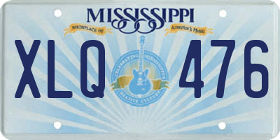 MS license plate XLQ476