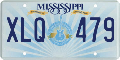 MS license plate XLQ479