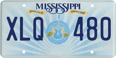 MS license plate XLQ480
