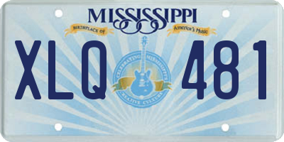 MS license plate XLQ481
