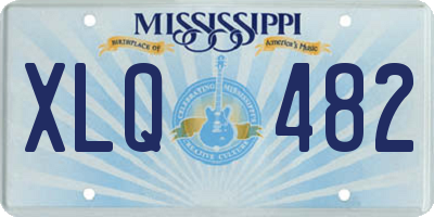 MS license plate XLQ482