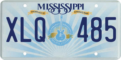 MS license plate XLQ485