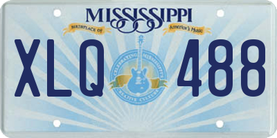 MS license plate XLQ488