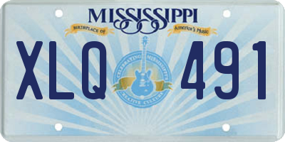 MS license plate XLQ491