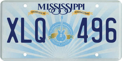 MS license plate XLQ496