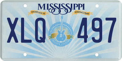 MS license plate XLQ497