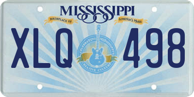 MS license plate XLQ498