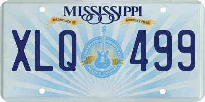 MS license plate XLQ499
