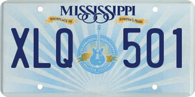 MS license plate XLQ501