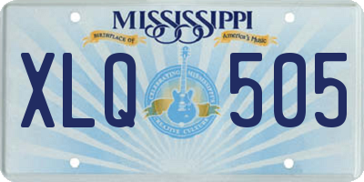 MS license plate XLQ505