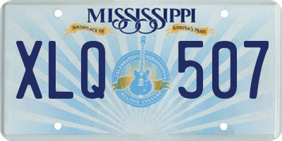 MS license plate XLQ507