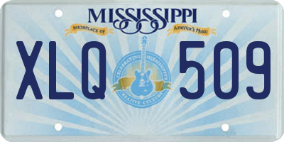 MS license plate XLQ509