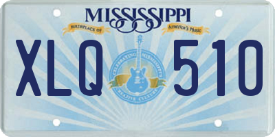MS license plate XLQ510