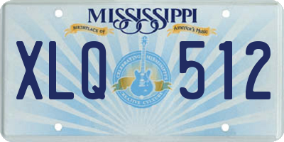 MS license plate XLQ512