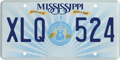 MS license plate XLQ524