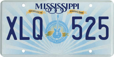 MS license plate XLQ525