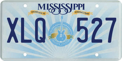 MS license plate XLQ527