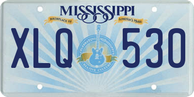 MS license plate XLQ530
