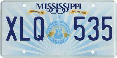 MS license plate XLQ535