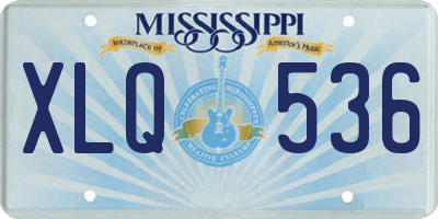 MS license plate XLQ536